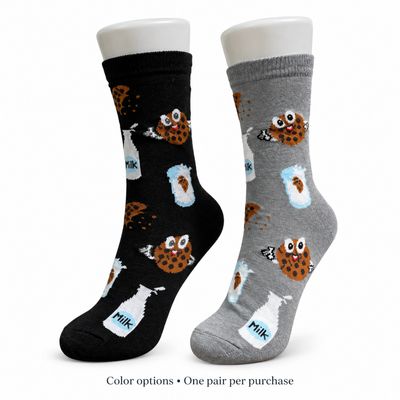 Women's Milk &amp; Cookies Crew Socks - 2 Colors