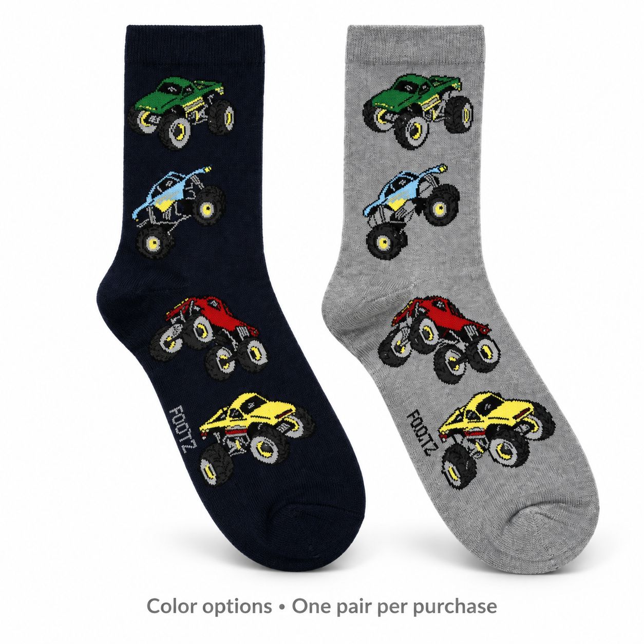 Men's Pick-Up Truck Crew Socks - 2 Colors