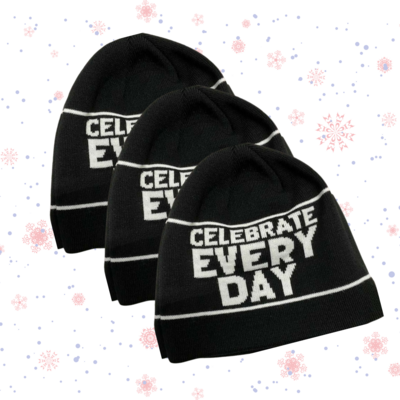 Official Classic Fit Celebrate Every Day Knit Beanie Hat Official Classic Fit Celebrate Every Day Knit Beanie Hat