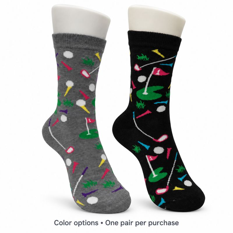 Women's Golf Crew Socks - 2 Colors