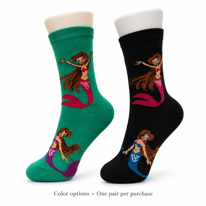 Women's Mermaid Crew Socks - 2 Colors