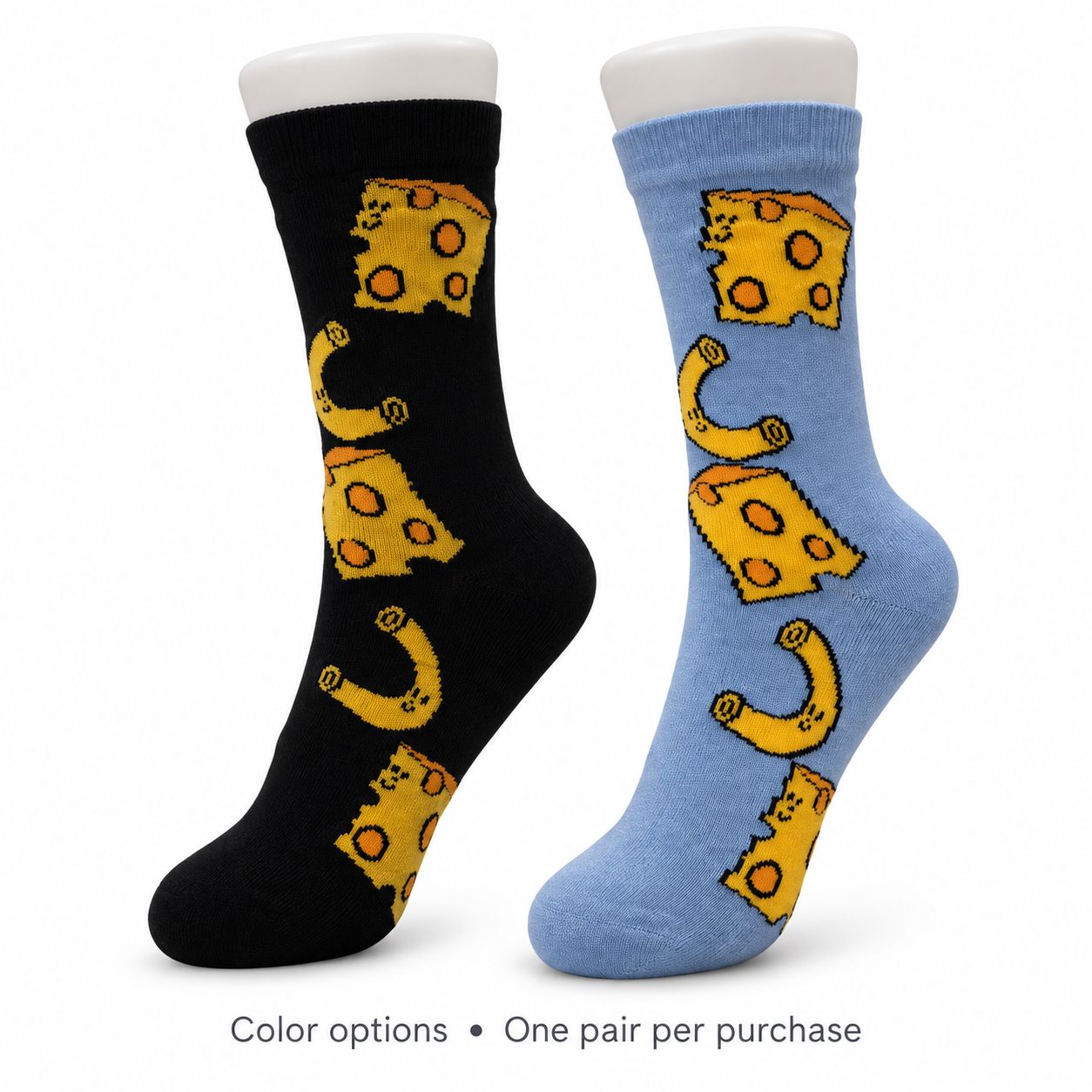 Women's Mac-N-Cheese Crew Socks - 2 Colors