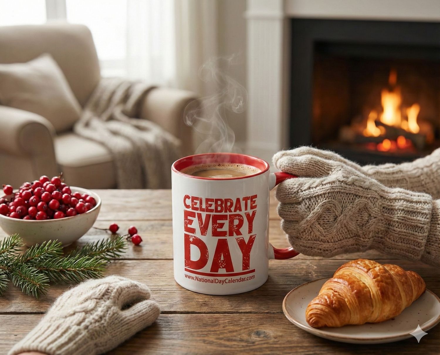 Celebrate Every Day Two-Tone Ceramic Mug (20oz)
