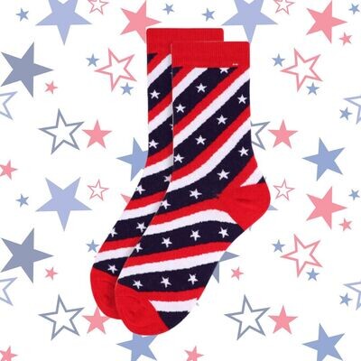 Women's Patriotic Crew Socks