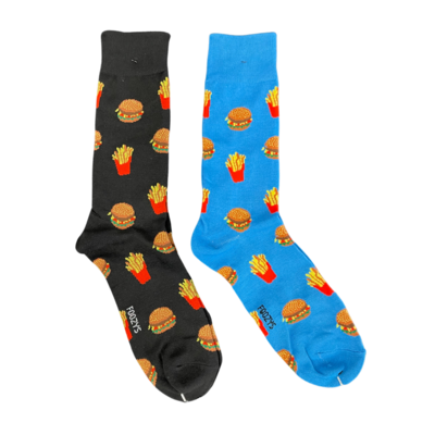 Men's Burgers &amp; Fries Crew Socks - 2 Colors