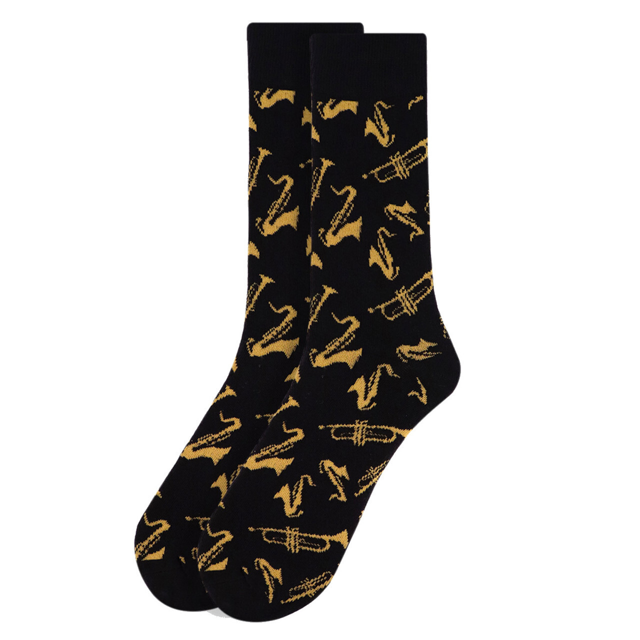 Men's Brass Instrument Crew Socks