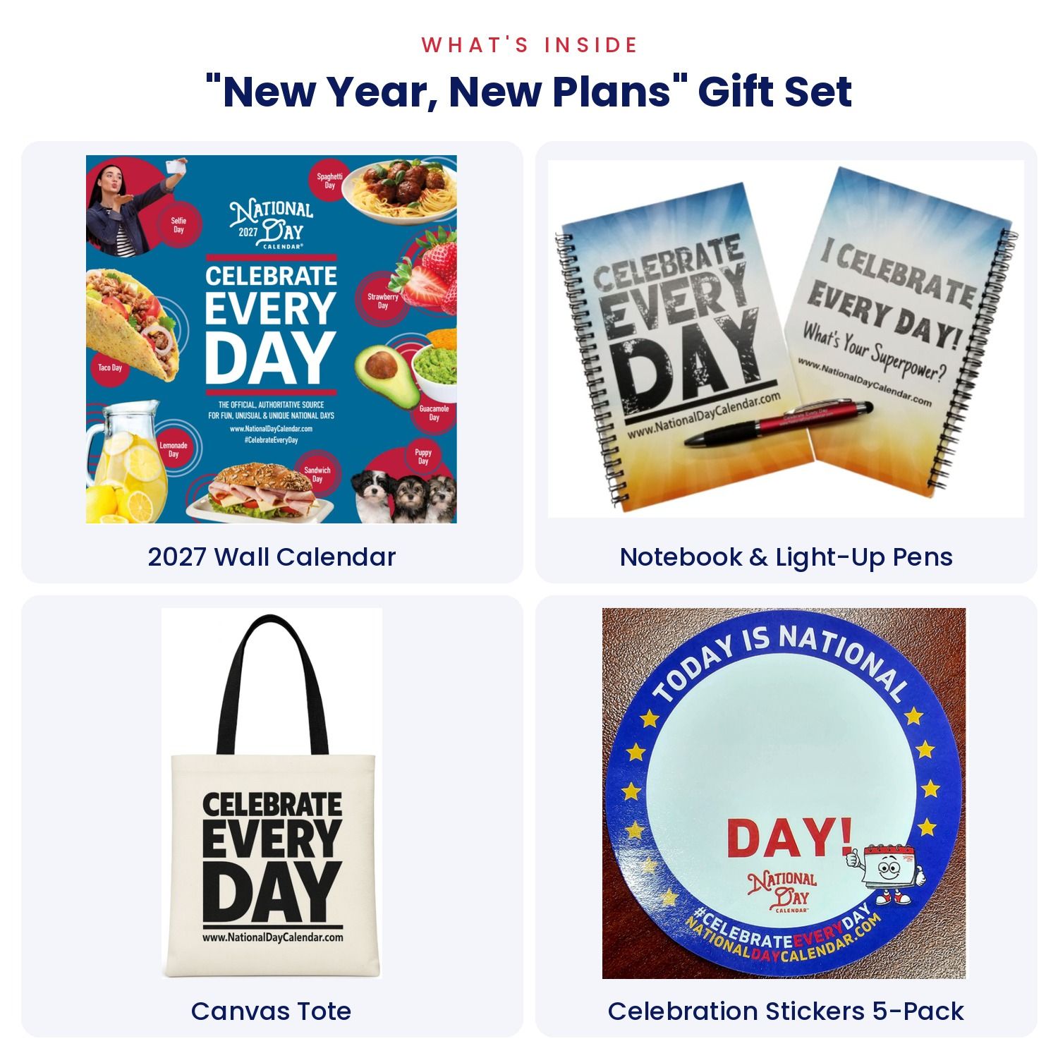 “New Year, New Plans” – 2027 National Day Calendar® Organization Bundle