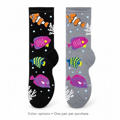 Women's Tropical Fish Crew Socks