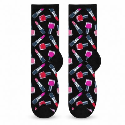 Women's Lipstick Crew Socks