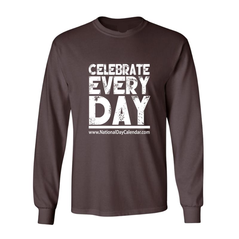 Brown Celebrate Every Day Long Sleeve Shirt Brown Celebrate Every Day Long Sleeve Shirt