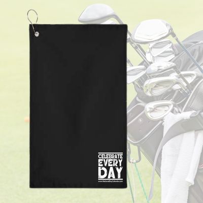 Terry Cloth Golf Towel with Grommet & Hook Terry Cloth Golf Towel with Grommet & Hook