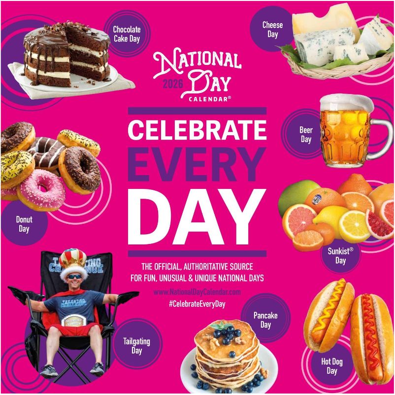 2026 Wall Calendar – National Day Calendar® – 1,500+ Observances – Celebrate Every Day®