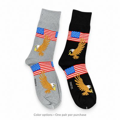 Men's Eagles &amp; Flags Crew Socks