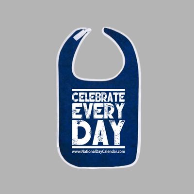 Adult Blue Terry Bib with Velcro Closure