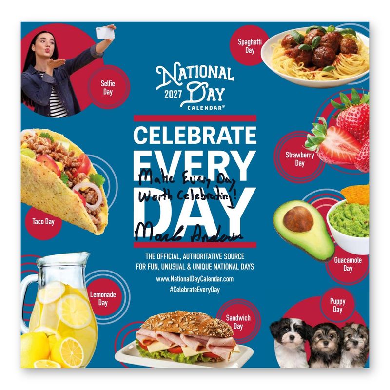 2027 National Day Wall Calendar – SIGNED by Founder Marlo Anderson 2027 National Day Wall Calendar – SIGNED by Founder Marlo Anderson