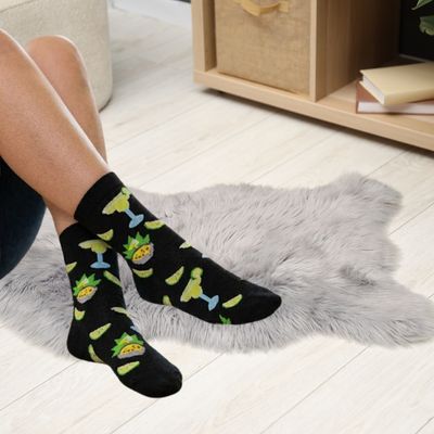 Women's Margaritas &amp; Queso Dip Crew Socks - 2 Colors