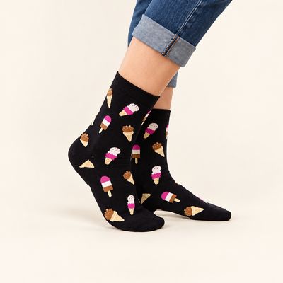 Ice Cream Cone &amp; Popsicles Socks  - 2 Colors