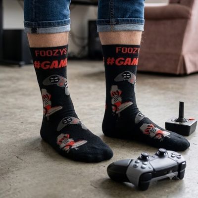 Men's #Gamer Crew Socks - 2 Colors