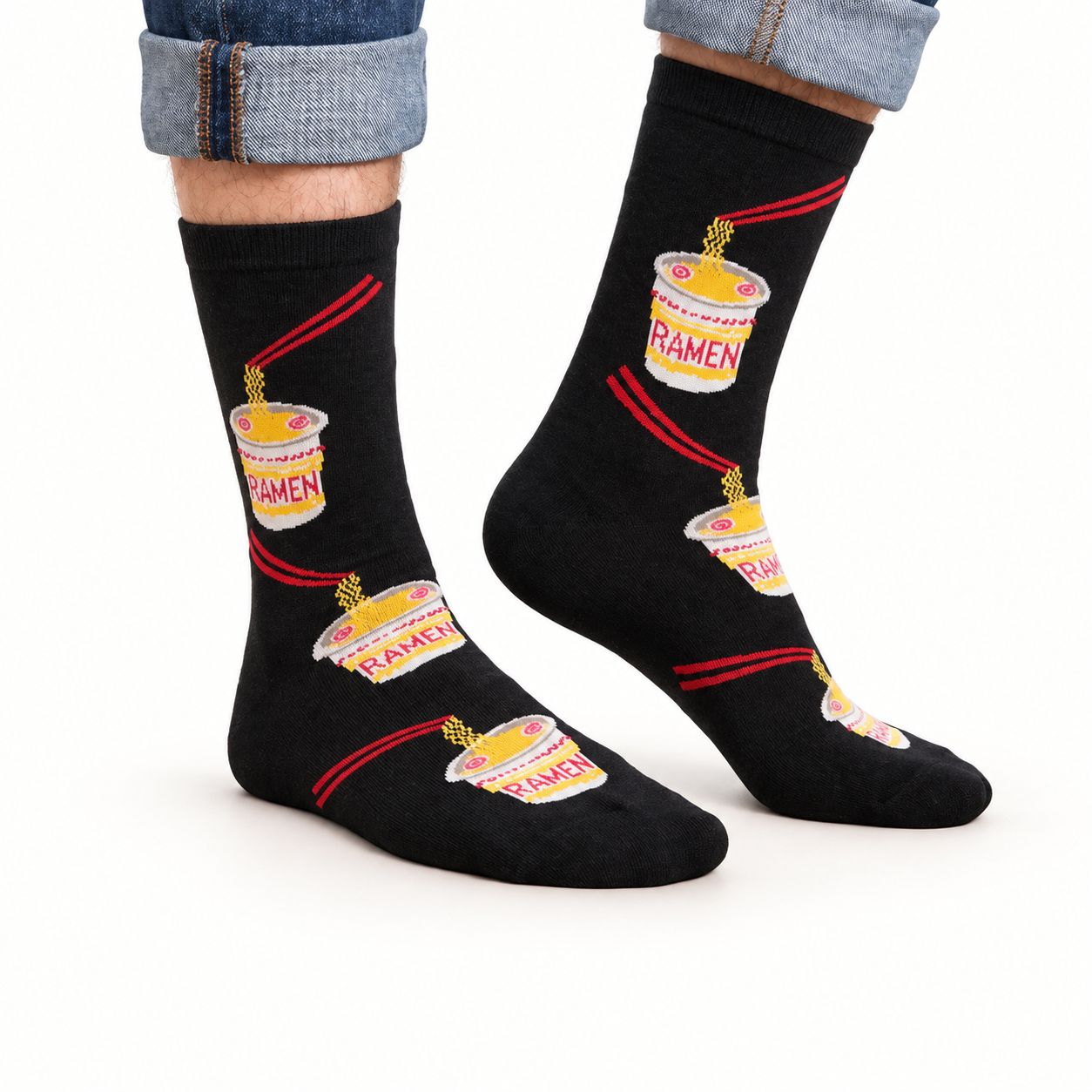 Men's Ramen Soup Crew Socks - 2 Colors