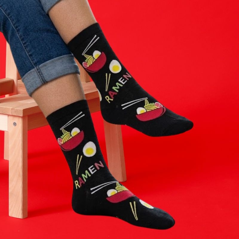 Women's Ramen Crew Socks - 2 Colors