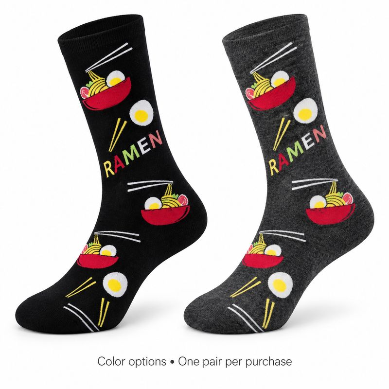Women's Ramen Crew Socks - 2 Colors