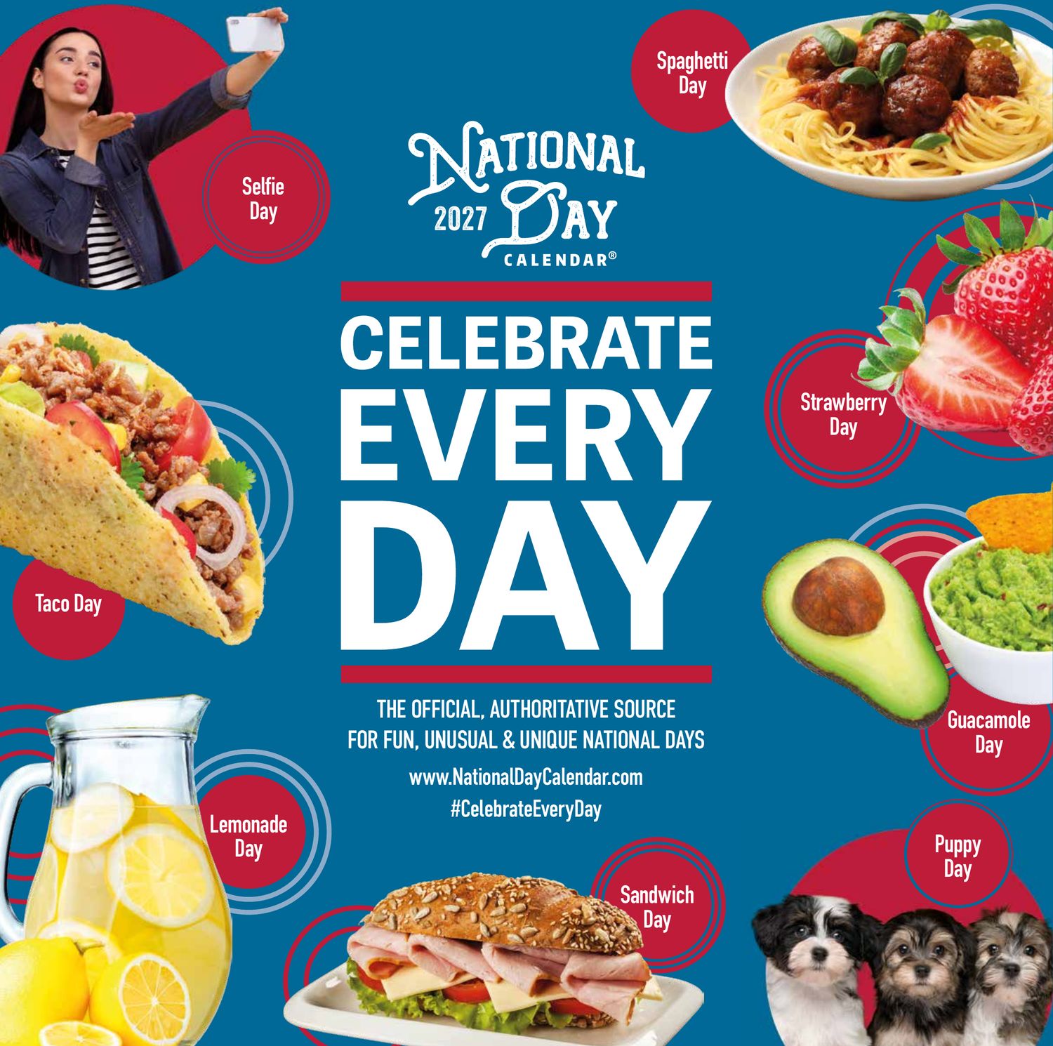 2027 National Day Wall Calendar – Get the 2026 Edition FREE! – 1,700+ Observances – Celebrate Every Day®