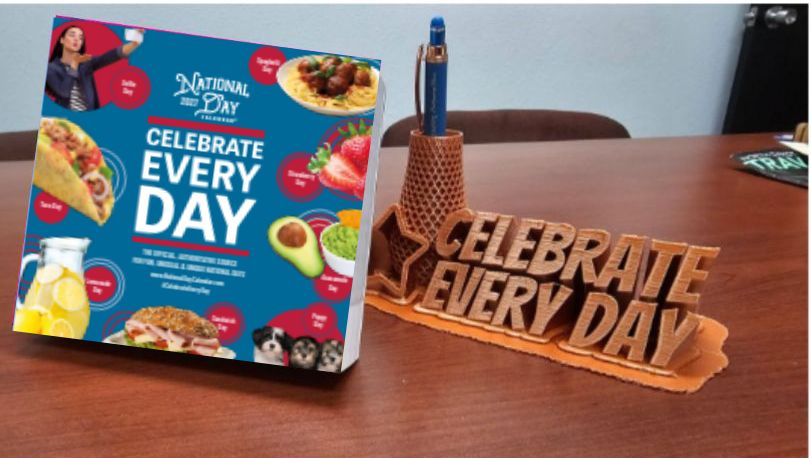 2027 National Day Desk Calendar – Daily Tear-Off