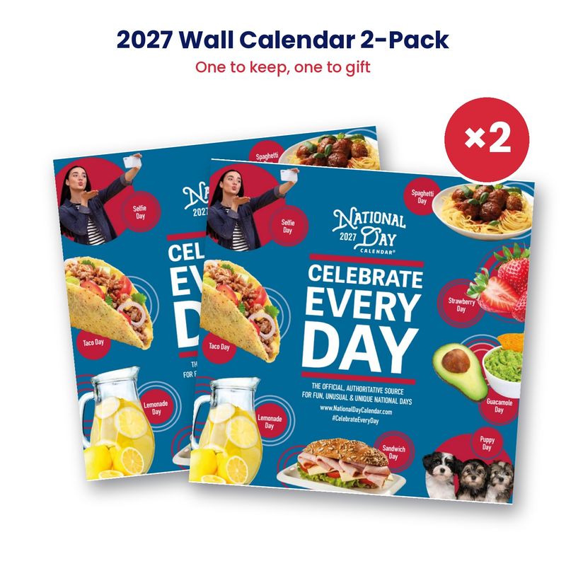 2027 National Day Wall Calendar 2-Pack – One to Keep, One to Gift