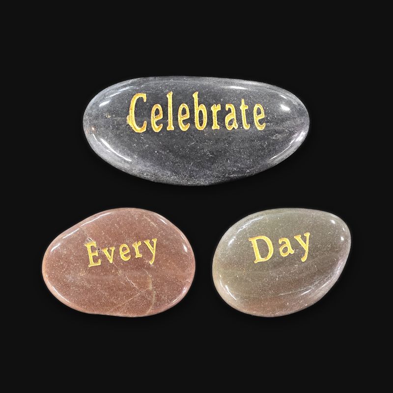 2027 Desk Calendar + Celebrate Every Day Stone Trio