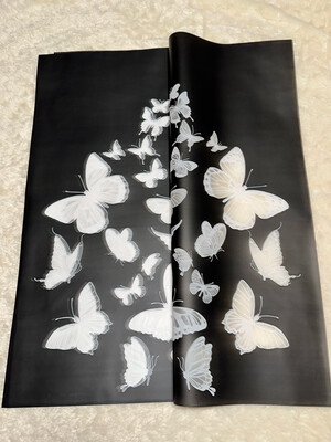 Black butterfly /20 sheets per pack