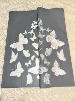 gray butterfly /20 sheets per pack
