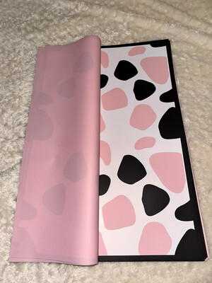 Pink cow print/20 sheets per pack