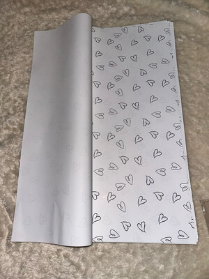 White Heart/20 sheets per pack