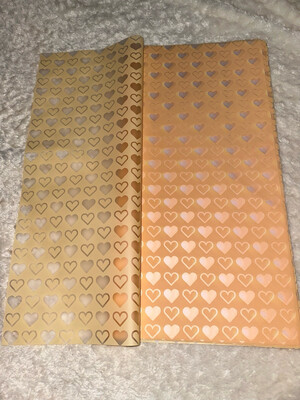 Gold heart /20 sheets per pack