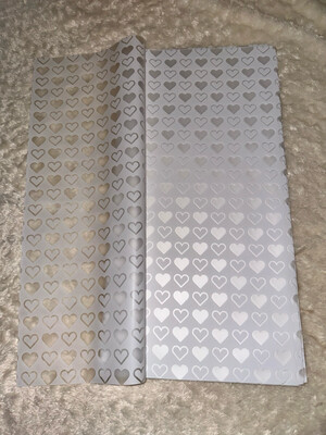 White heart/20 sheets per pack
