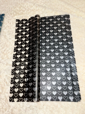Black heart /20 sheets per pack