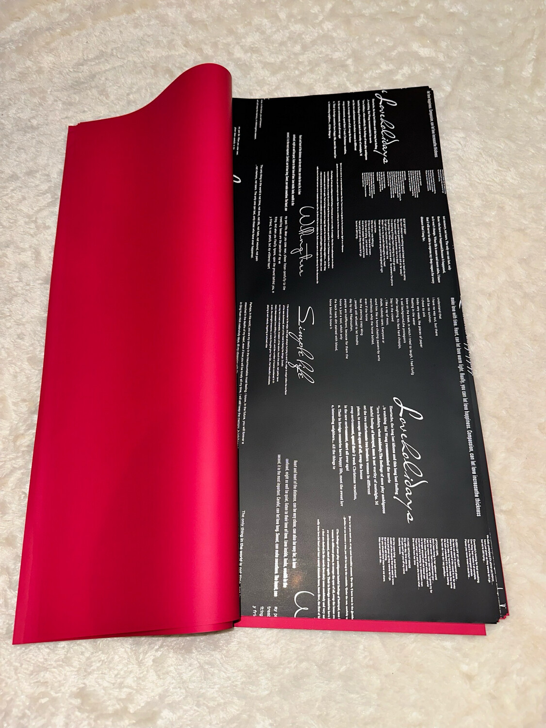Black and red/20 sheets per pack
