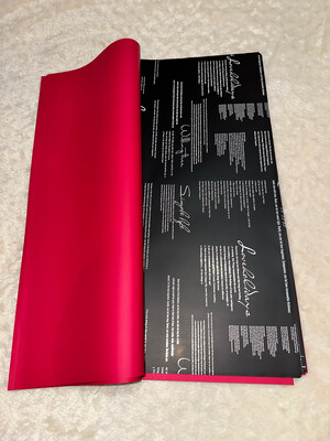 Black and red/20 sheets per pack