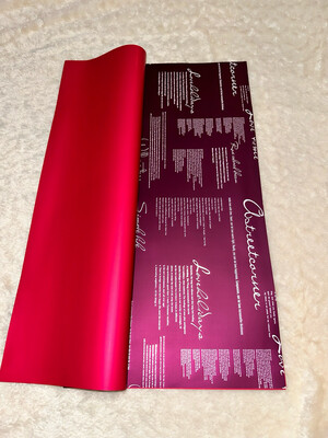 Burgandy/20 sheets per pack