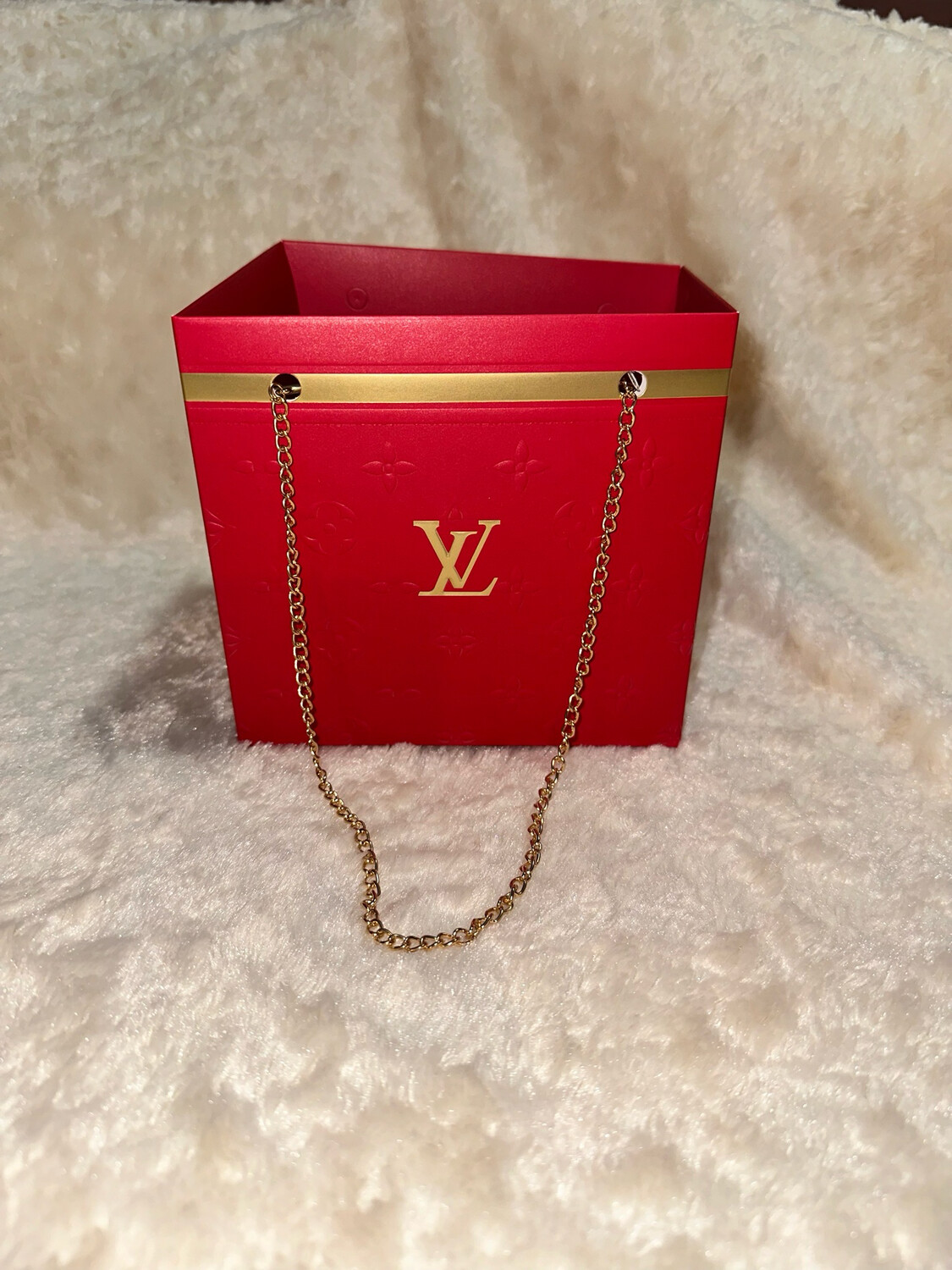 LV luxury Red bag