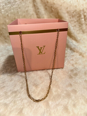 LV luxury bag pink