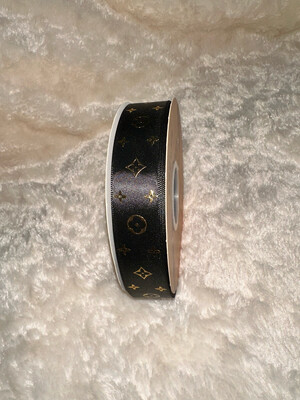 LV Ribbon black 50 yard