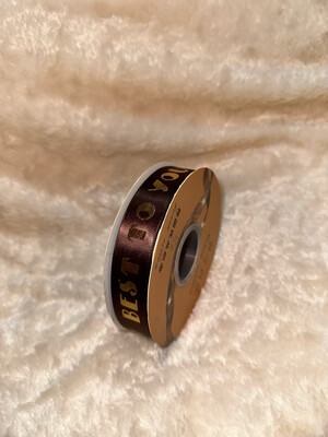 Brown Best To You Ribbon 50 yard