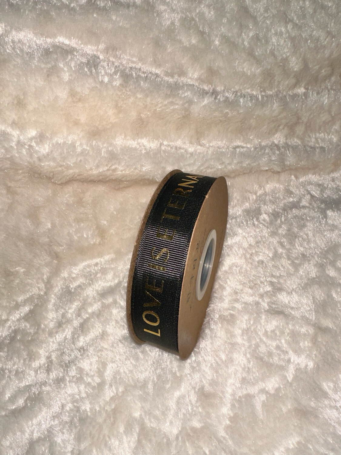 Black Love Is Love Ribbon 50 yard