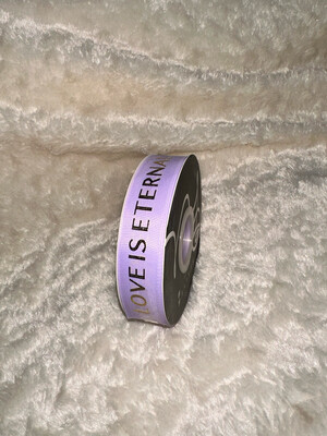 Lilac Love Is Love Ribbon 50 yard