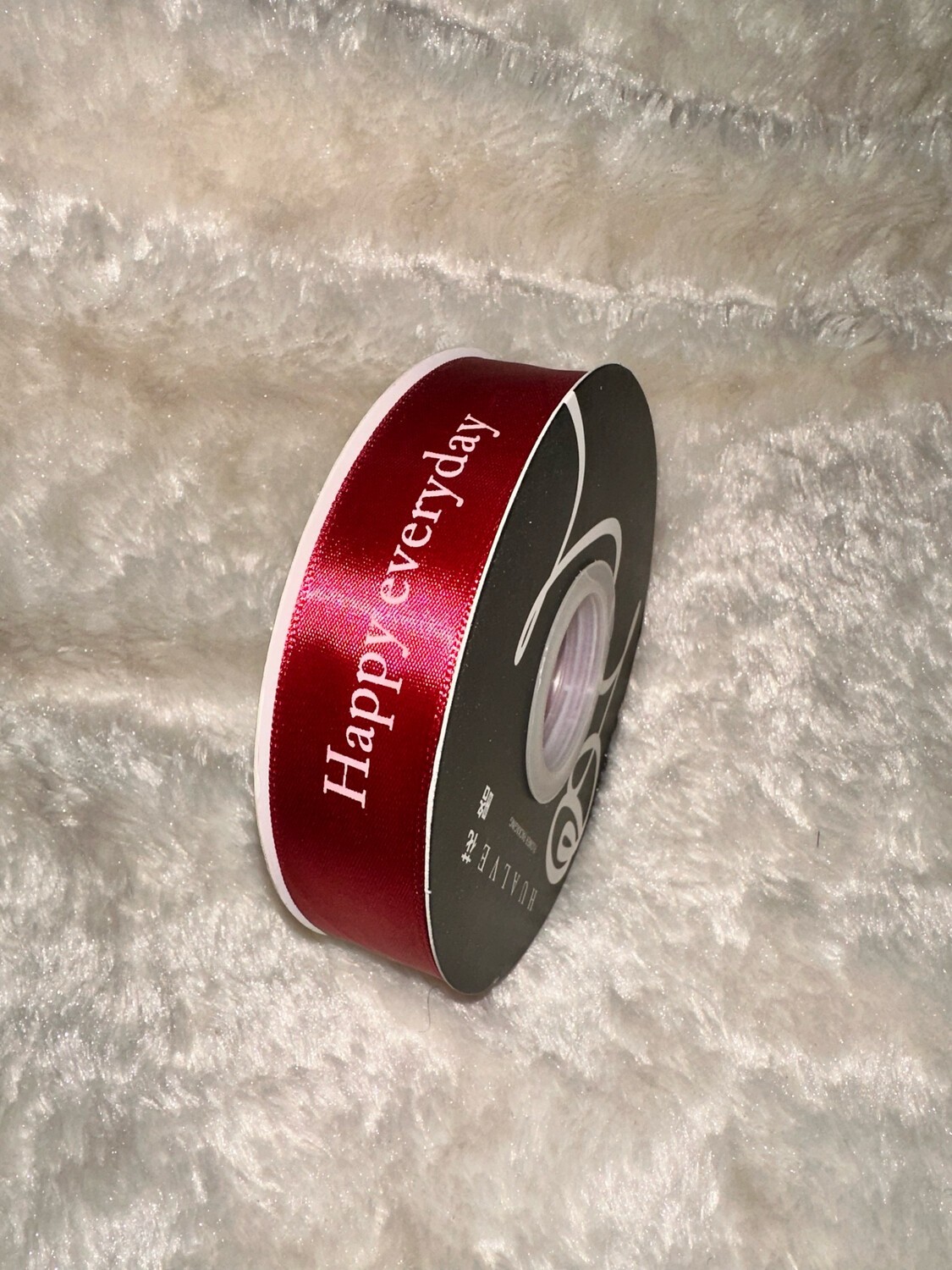 Burgundy Happy every day Ribbon 45 yard