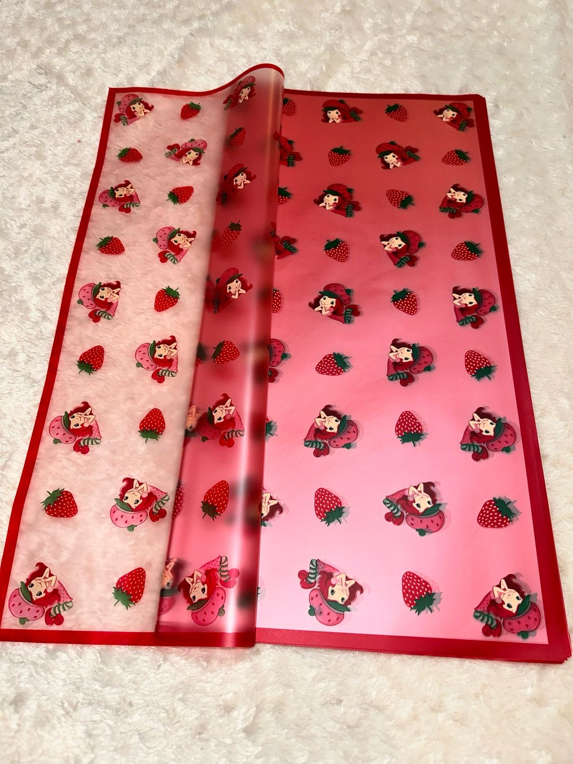 Strawberry shortcake/Red 20 sheets per pack
