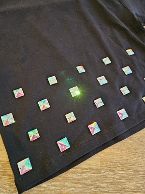 Basic T-Shirt mit Strassstein
