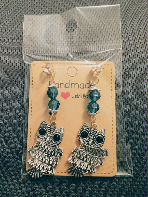 Unique Handcrafted Owl Earrings