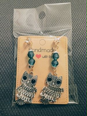 Unique Handcrafted Owl Earrings
